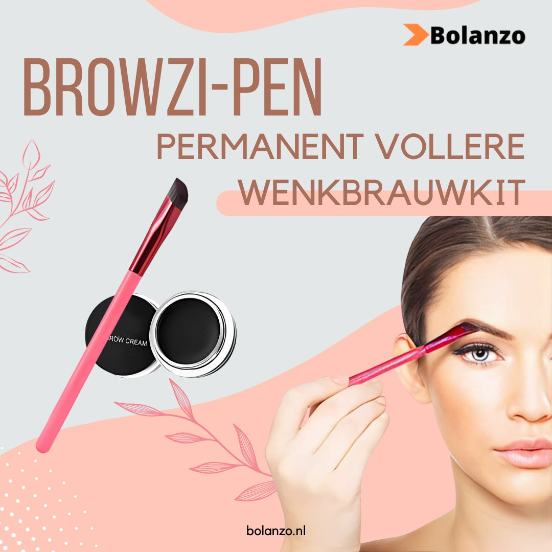 Browzi Pen | Kit voor permanent vollere wenkbrauwen (1+1 GRATIS)