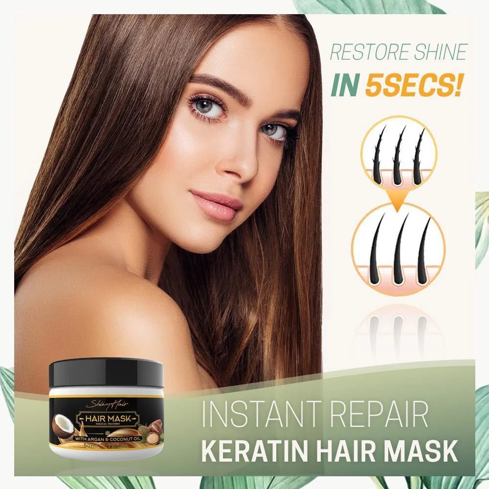 1 + 1 GRATIS ShinyHair™ Keratine instant haarherstelmasker